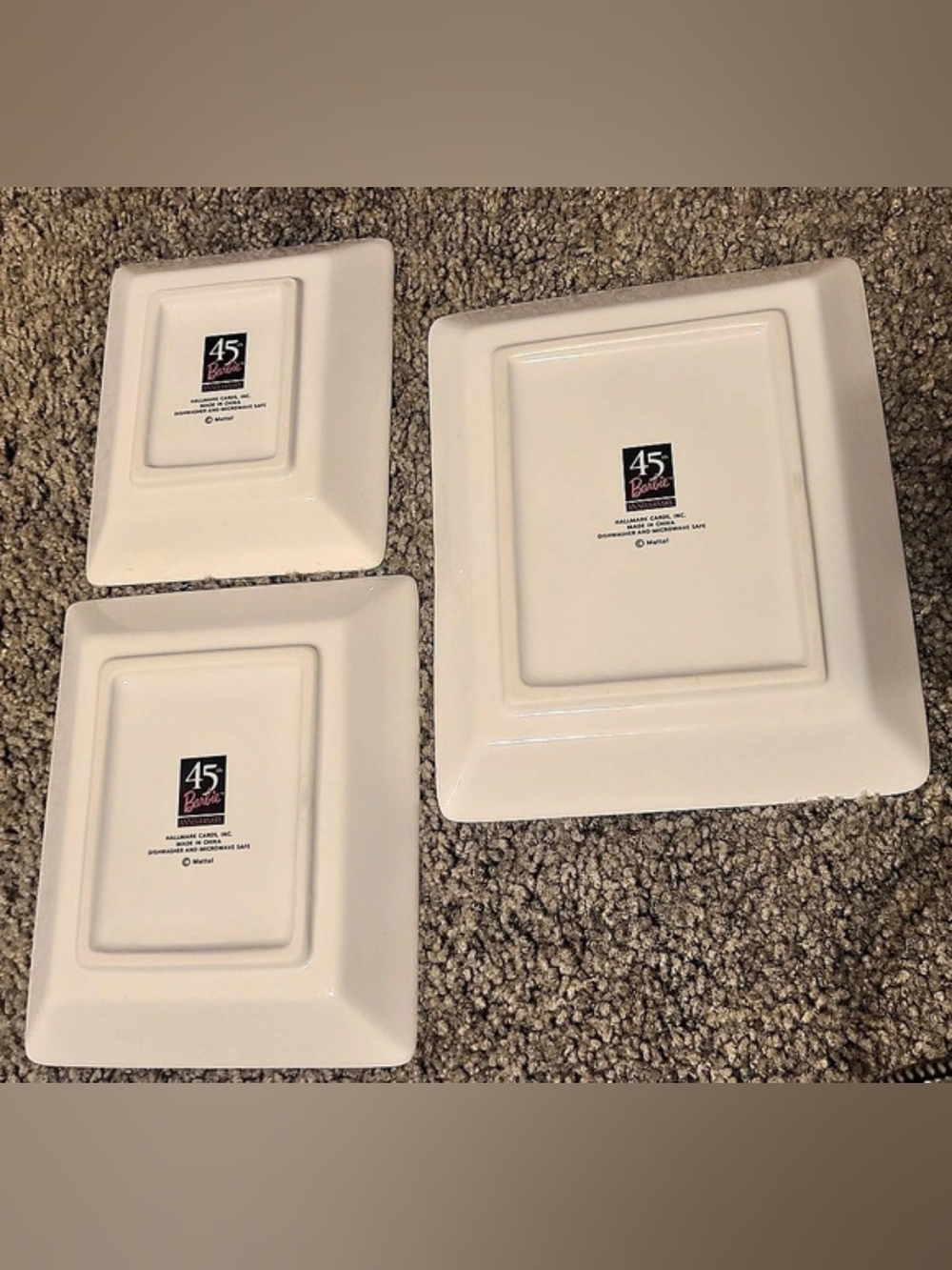 45 Anniversary Barbie Decorative Nesting Dish Set